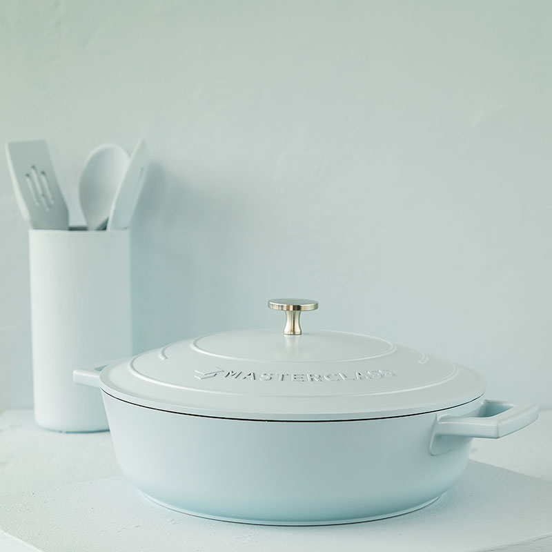 Shallow Casserole Dish, 4L, Pastel Blue-1