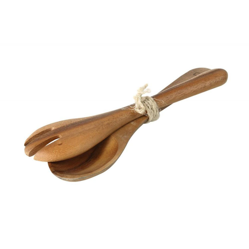 Tuscany Salad servers, 28cm, Acacia-0