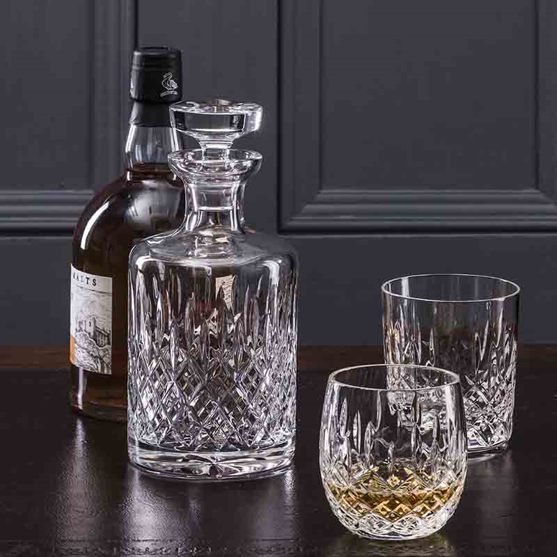 London Single Malt Round Spirit Decanter, 500ml, Clear-1