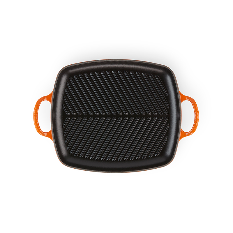 Signature Cast Iron Rectangular grill, 30cm, Volcanic-1