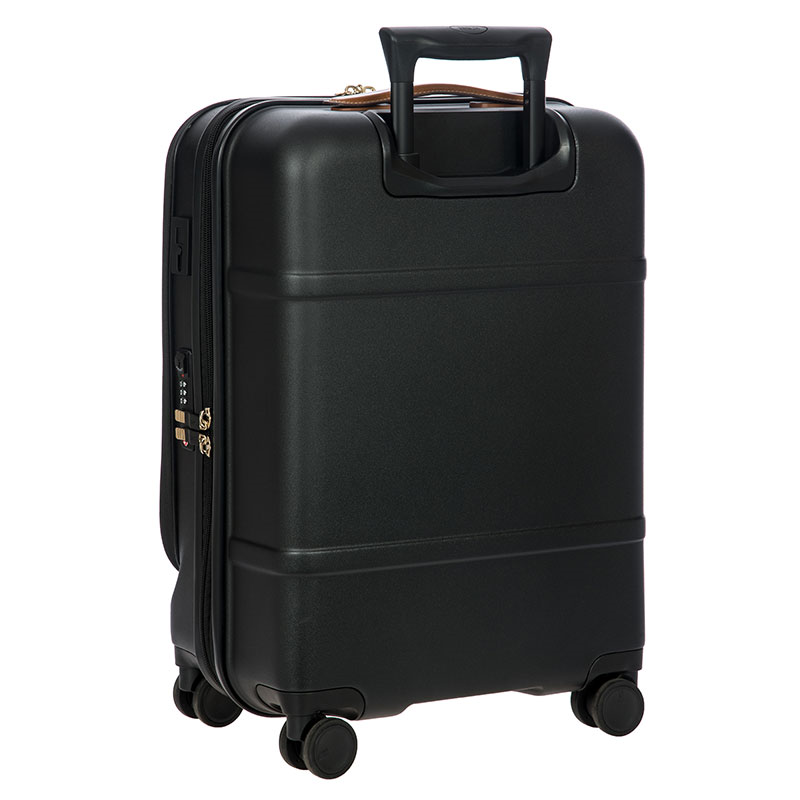 Bellagio Carry-On Suitcase with Front Pocket, H55 x L38 x W23/27cm, Black-2