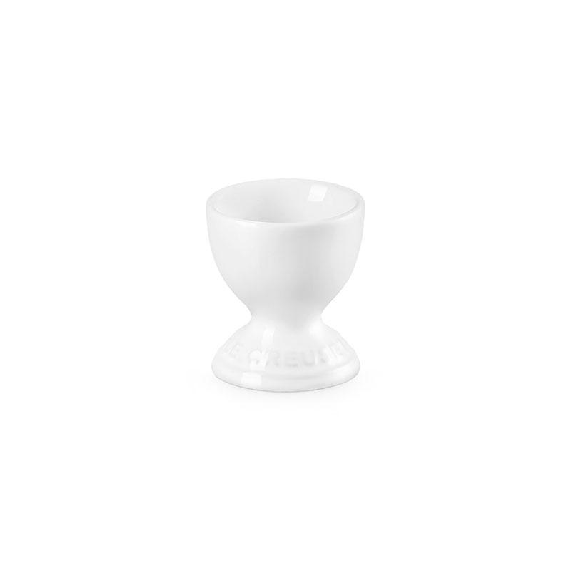 Stoneware Egg Cup, White-0