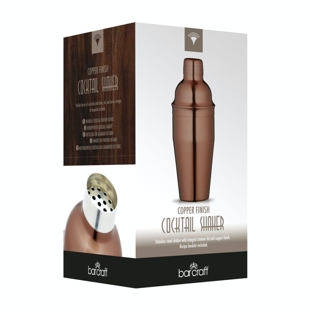 Cocktail Shaker, 500ml, Copper Finish-3