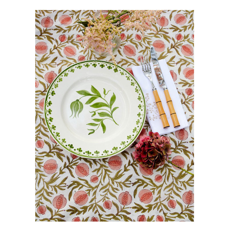 Alana Tablecloth, 150 x 315cm, Pomegranate-2