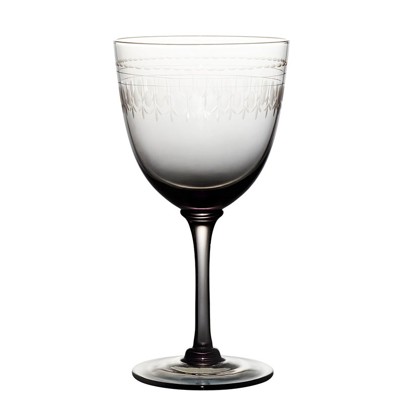 Ovals Set of 4 Wine Glasses, 250ml, Smoky-2