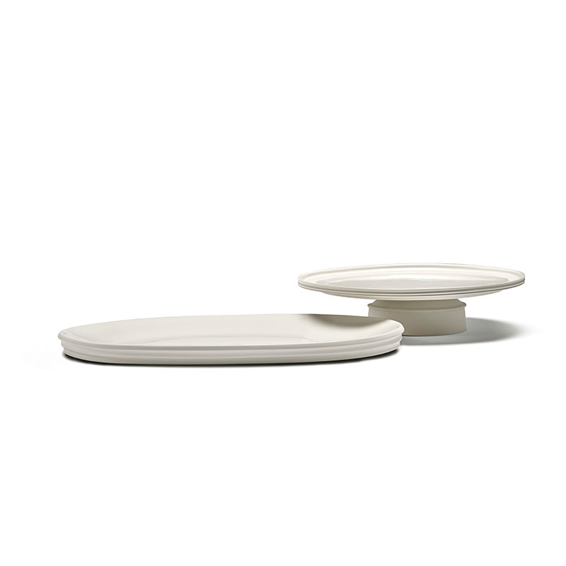 Dune Oval Serving Dish, 46 x 34cm, Alabaster-4