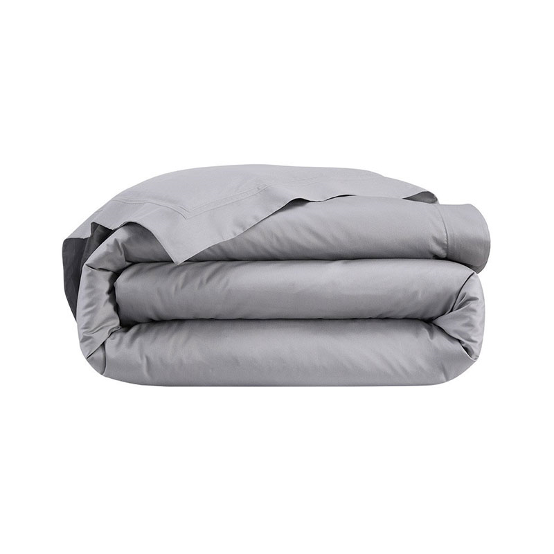 Triomphe - 300 Thread Count Cotton Sateen Super king duvet cover, 260 x 220cm, Platine-0