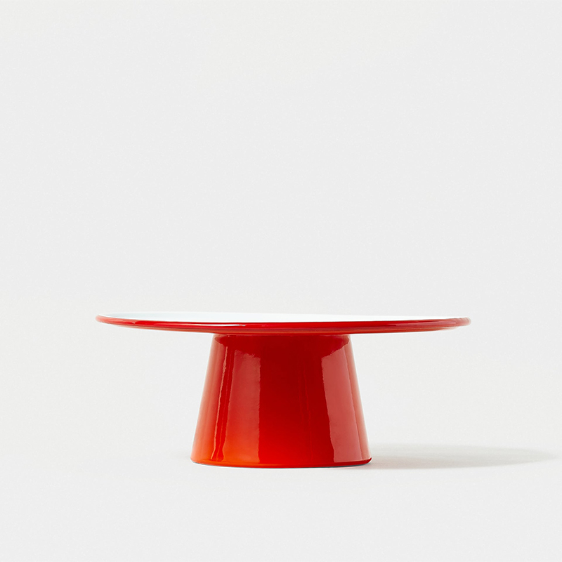 Cake Stand, Pillarbox Red-2