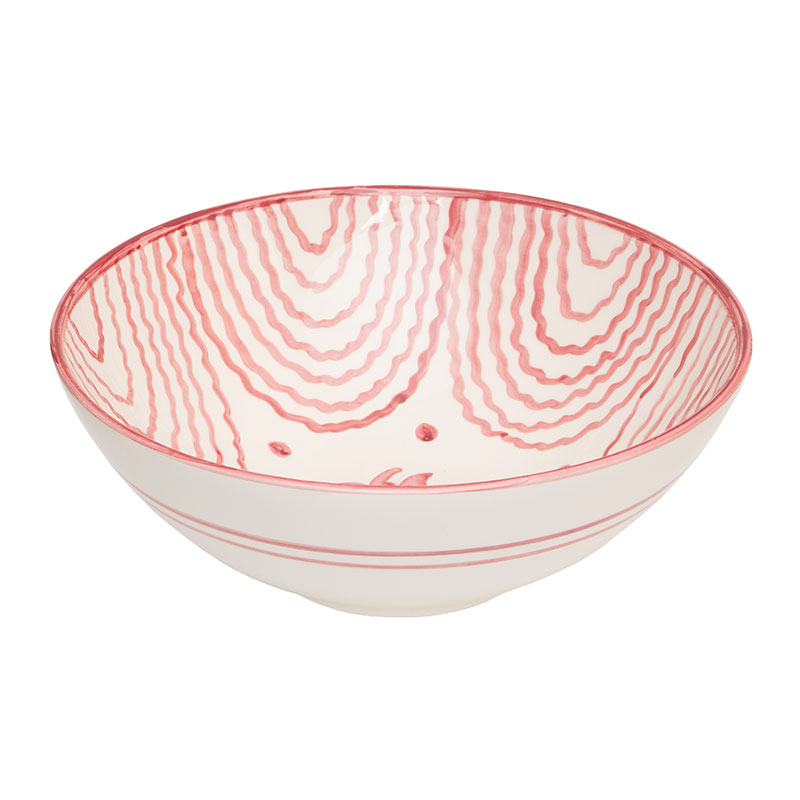 Flor Serving Bowl, D31cm, Pink-3