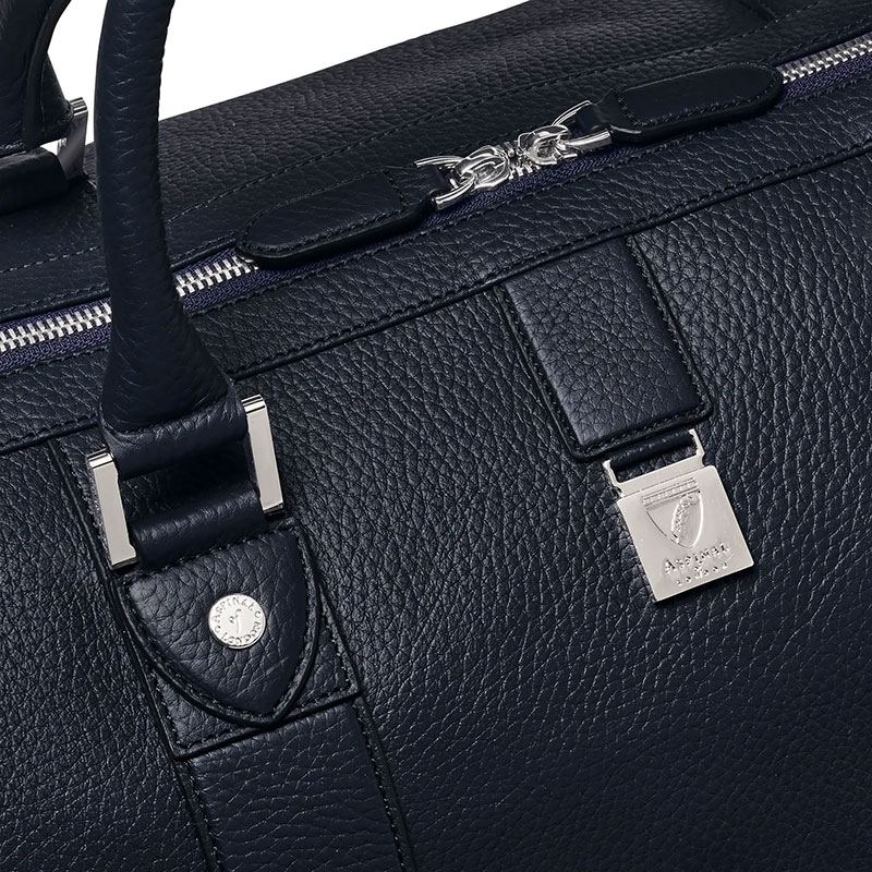 Boston Travel Bag, Navy Pebble-4