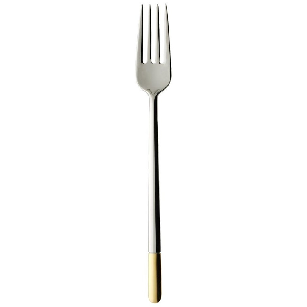 Ella Dessert fork, stainless steel with partial gold plate-0