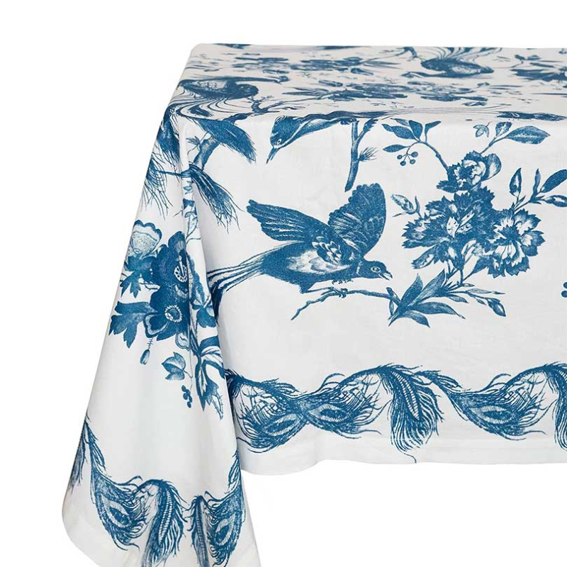 Birds in Paradise Cotton Tablecloth, 170 x 350cm-1