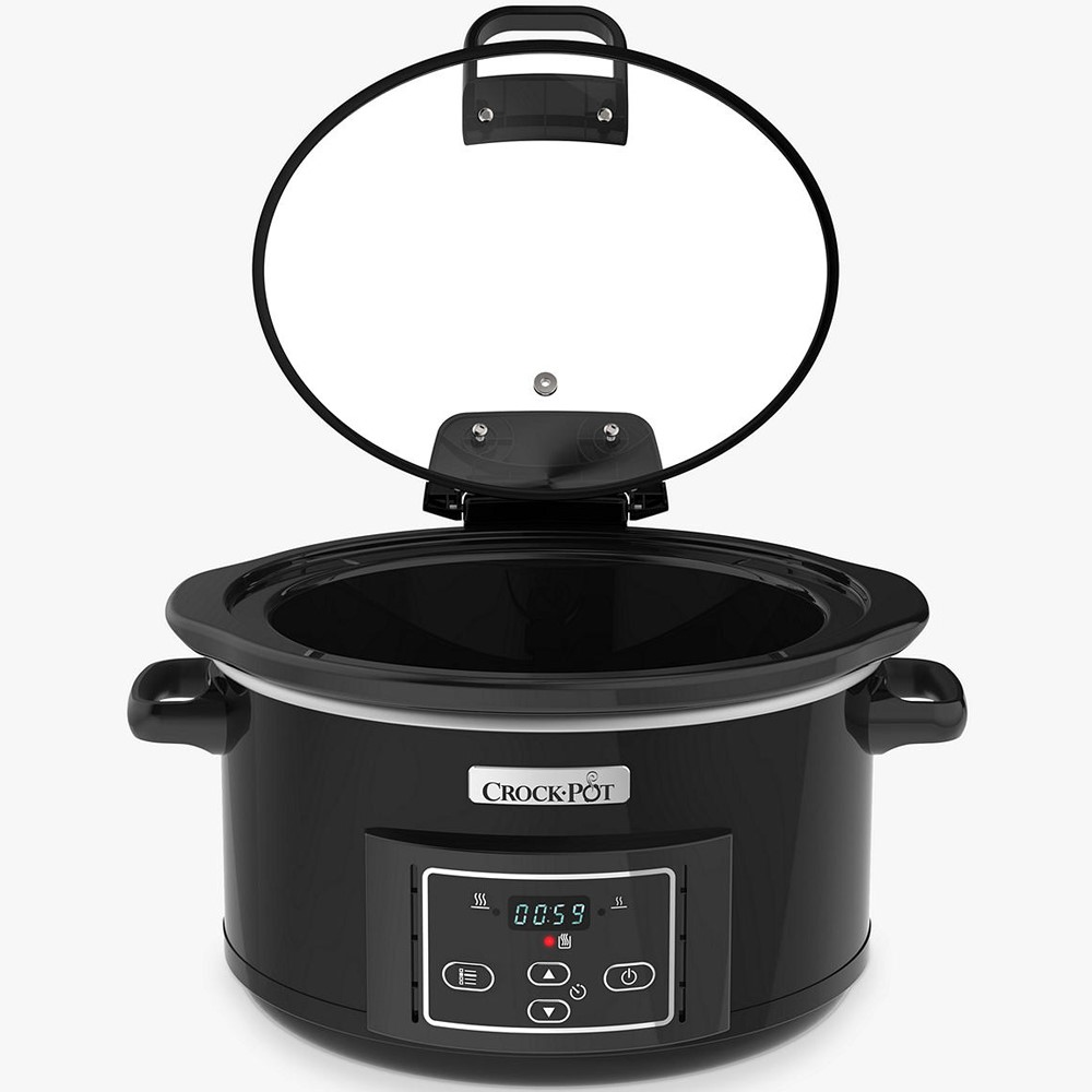 Countdown Digital slow cooker, 4.7 litre, Gloss Black-1