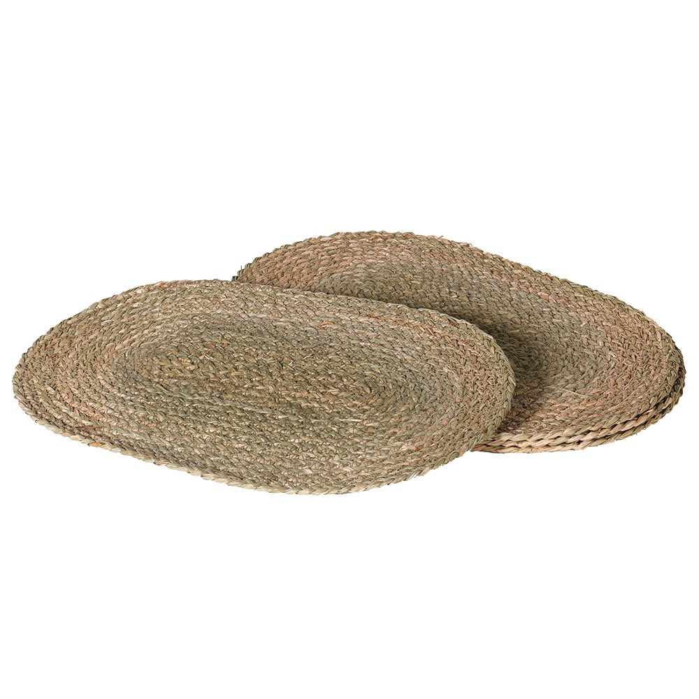 Oval Set of 4 Placemats, 28.5 x 46cm, Sea Grass-0