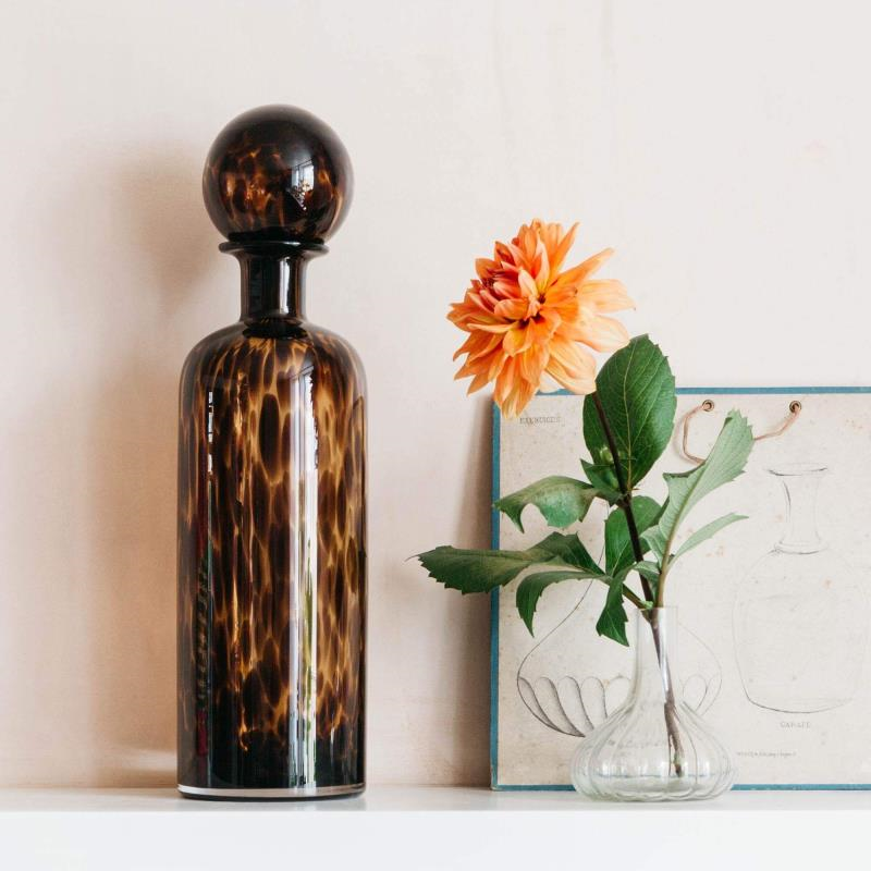 Bottle, H40cm, Tortoiseshell-0