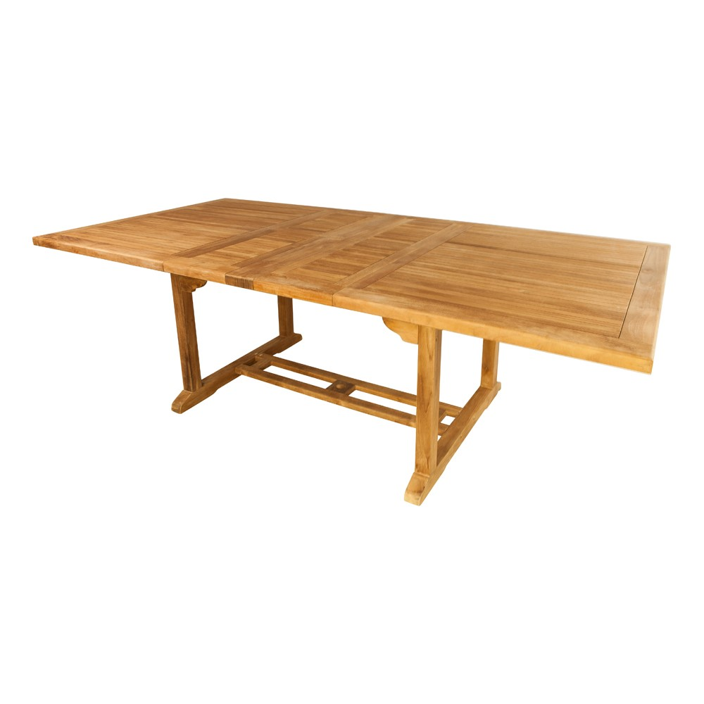 Orchid Rectangular Extending Table, L180-240cm, Teak-1