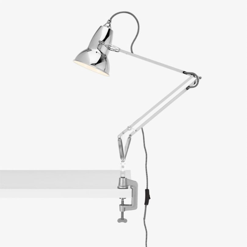 Original 1227 Desk Lamp with Desk Clamp, Bright Chrome-0