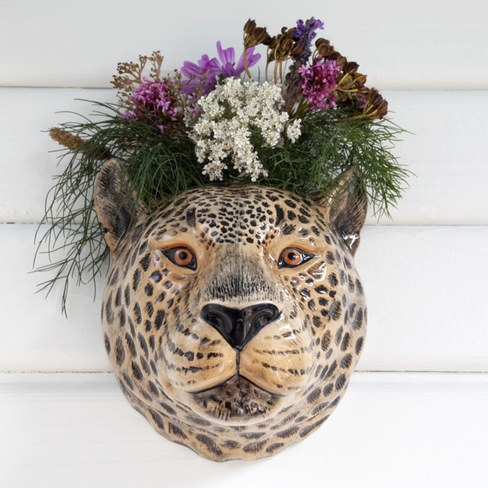 Leopard Wall vase, L14 x D17 x H18cm-0