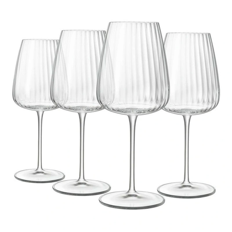 Optica Set of 4 Chardonnay Wine Glasses, 550ml, Clear-1