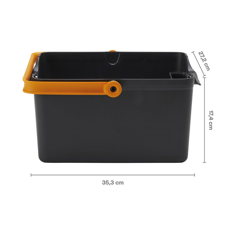 Urban Gardening Tool Box, H17.5 x L34.9 x W31.4cm, Black and Orange-2