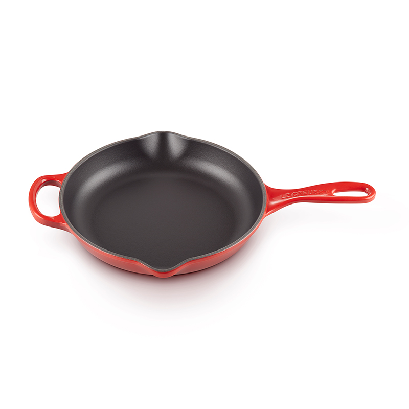 Signature Cast Iron Round skillet, 23cm, Cerise-0