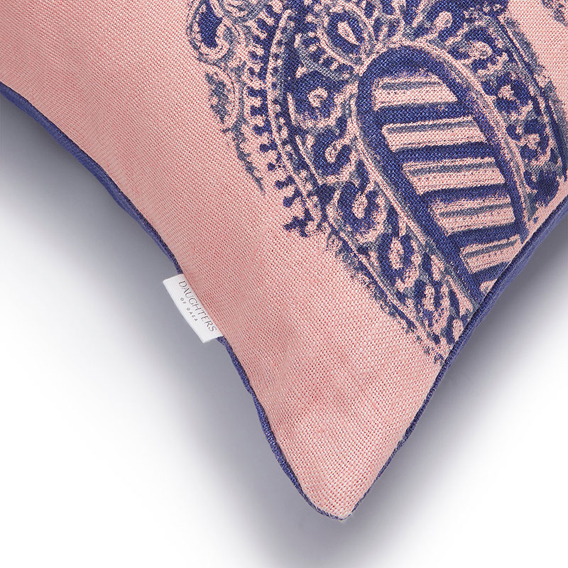 Sai Linen Cushion, 50cm x 50cm, Pink-3