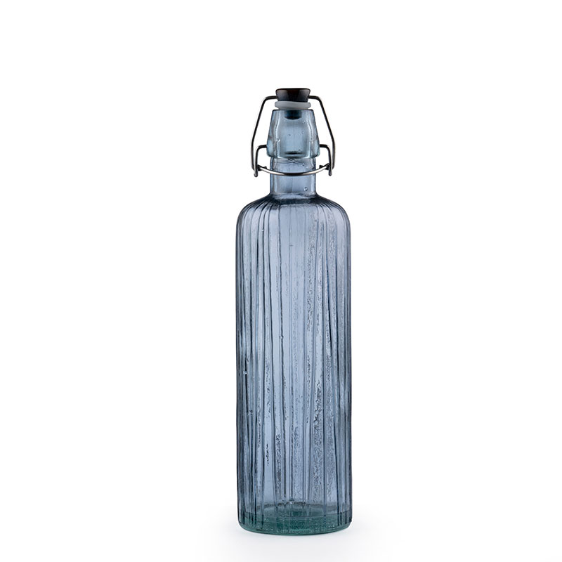 Kusintha Glass Water Bottle, 750ml, Blue-0