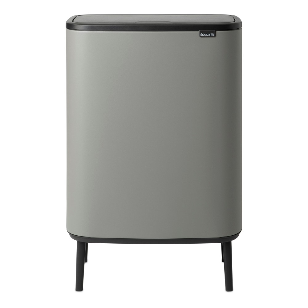 Bo Hi touch bin, 30 litre, Mineral Concrete Grey-10