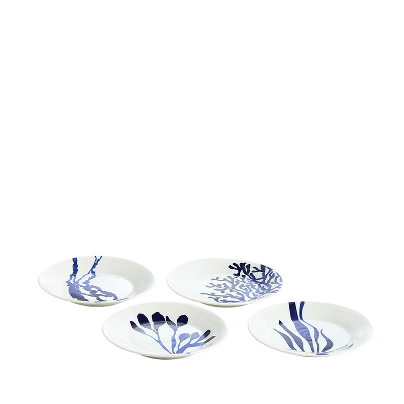 Pacific Set of 4 Tapas Plate, D16cm, Blue-1