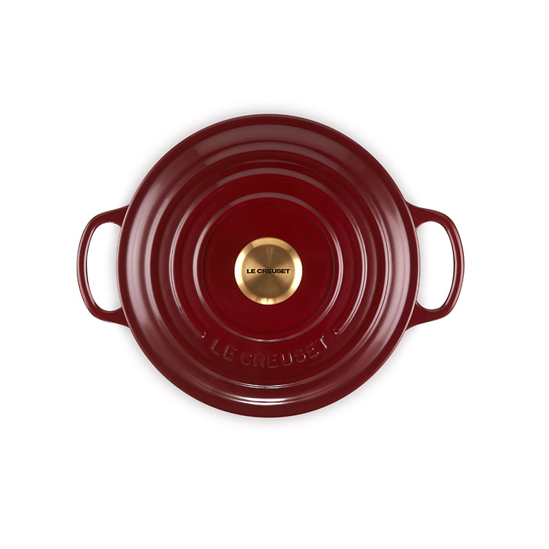 Signature Cast Iron Round Casserole, 20cm, Garnet-3