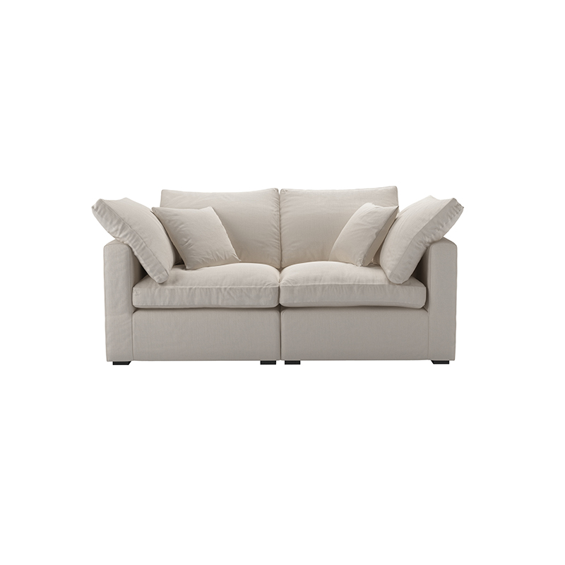 Long Island Slim 2 Seat Sofa, H80cm x W176cm x D102cm, Taupe-0