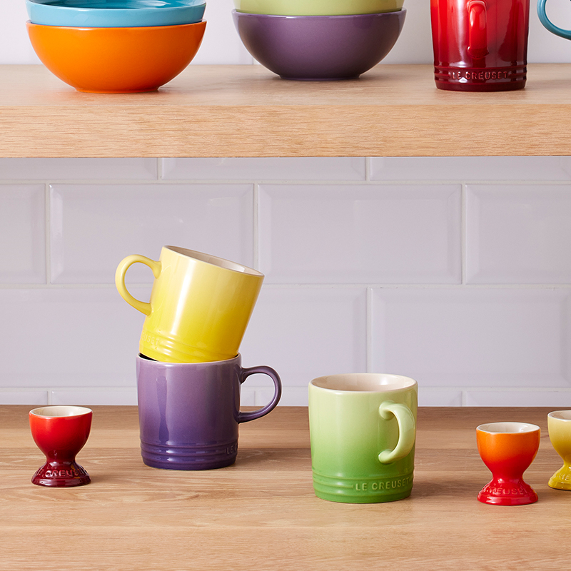 Stoneware Set of 6 mugs, 350ml, Rainbow-5