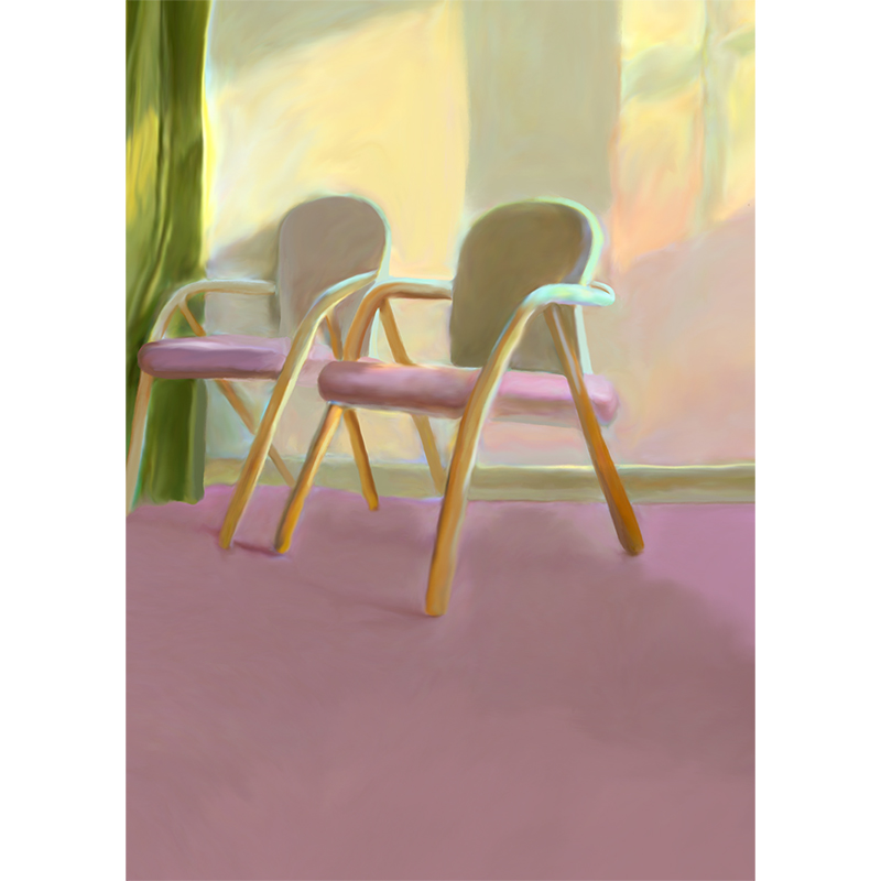 Waiting Room Art Print, 50 x 70cm-0