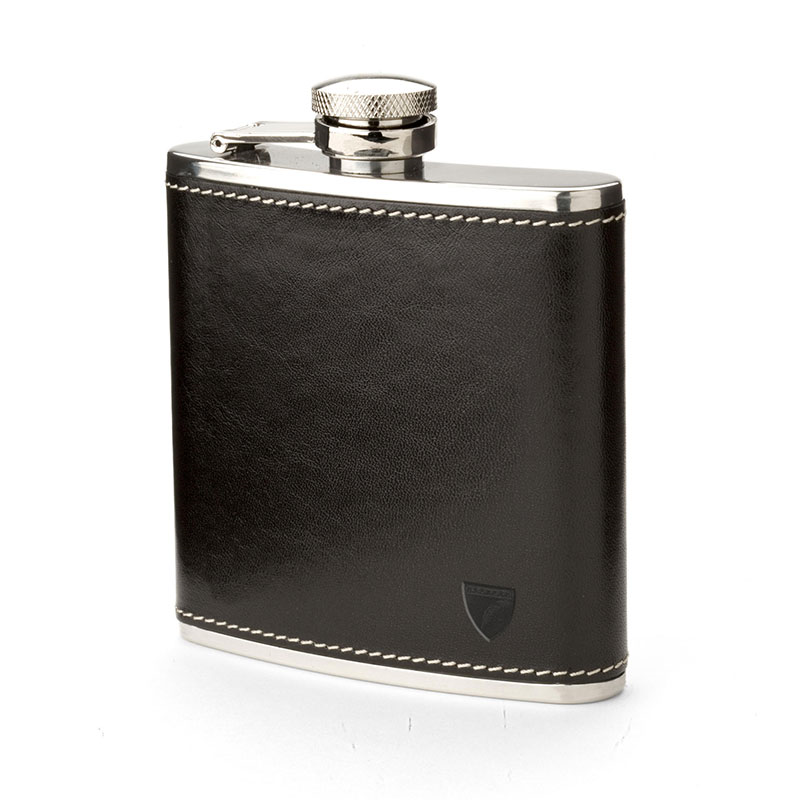 Classic Hip Flask, H11.5 x W9.5cm, Black-1