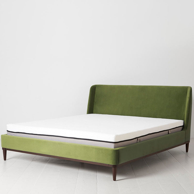 Bed 02 Velvet Super King Size Frame, Vine-0