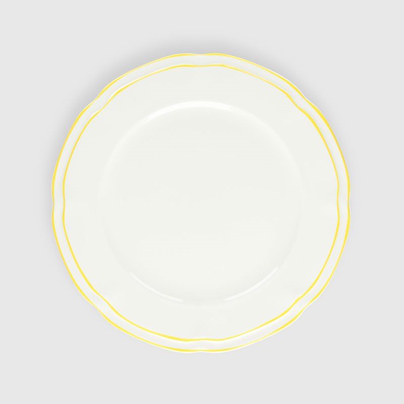 Provence Set of 4 Dinner Plates, D26cm, Yellow-0