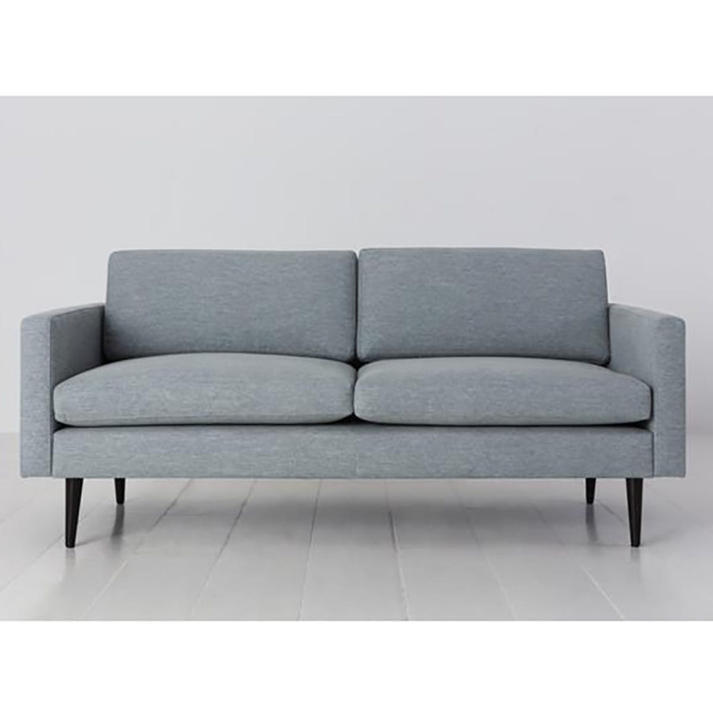 Model 01 2 Seater Linen Sofa, Seaglass-1