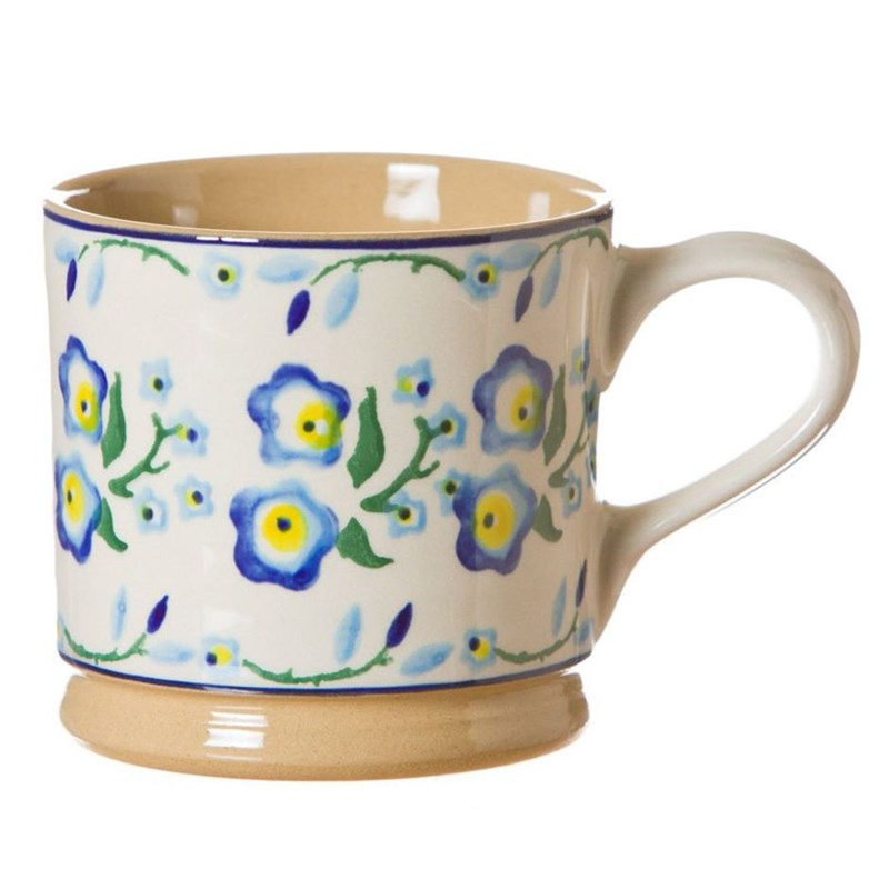 Forget Me Not Set of 4 large mugs, H9cm-0