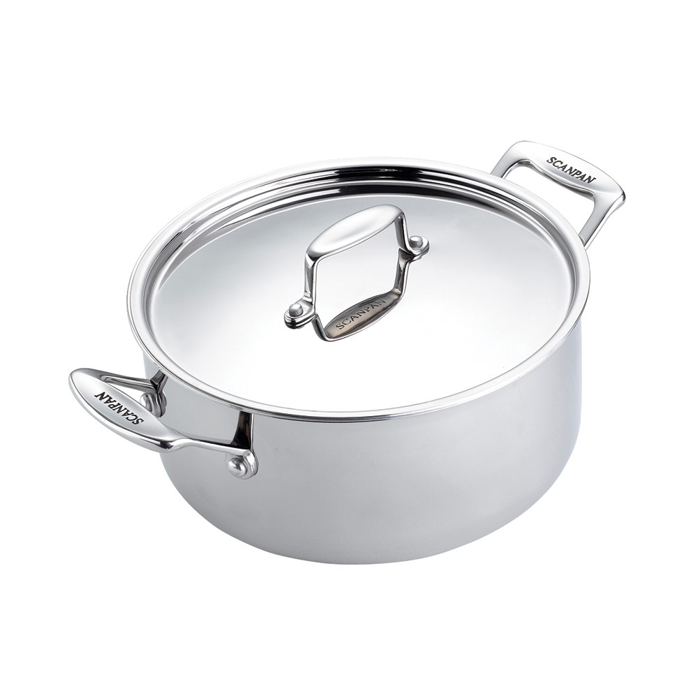 Fusion 5 Dutch oven with lid, 5.2 litre - D24cm, Stainless Steel-0