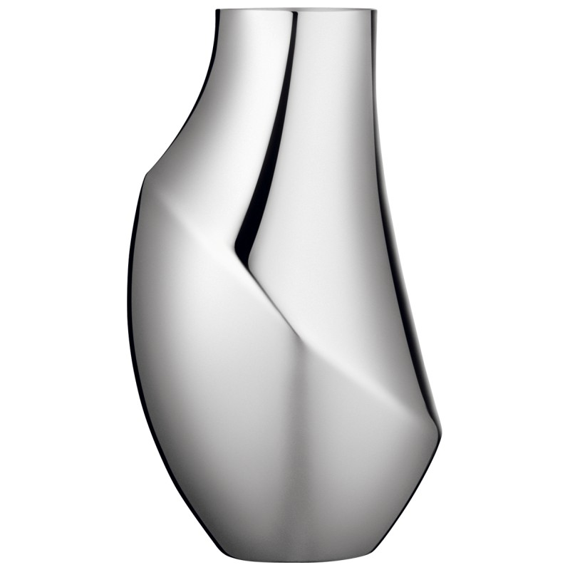 Flora Vase medium, Stainless Steel-1