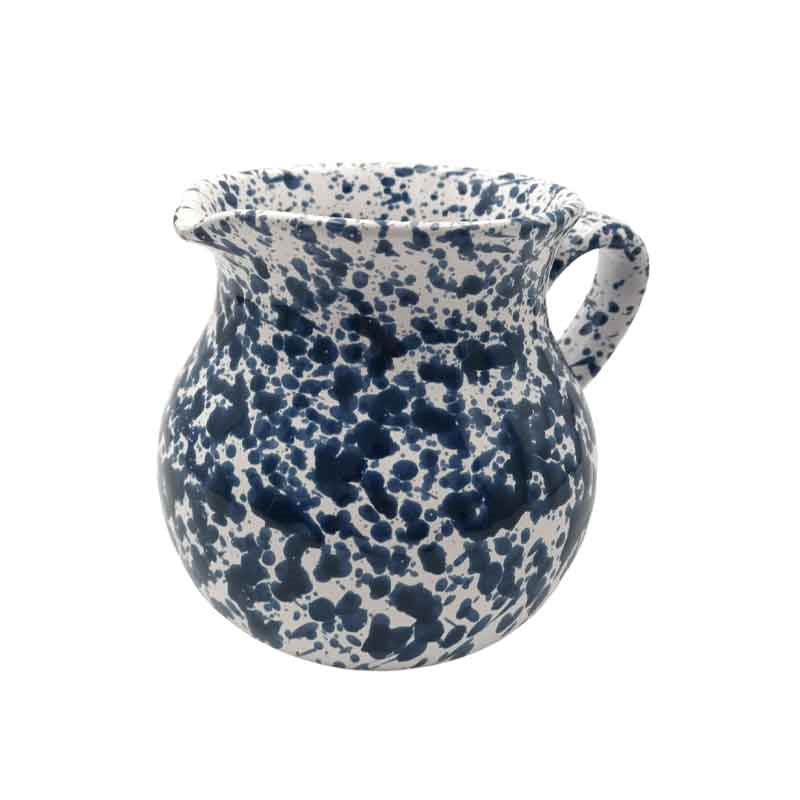 Splatter Jug, H16cm, Blue-2