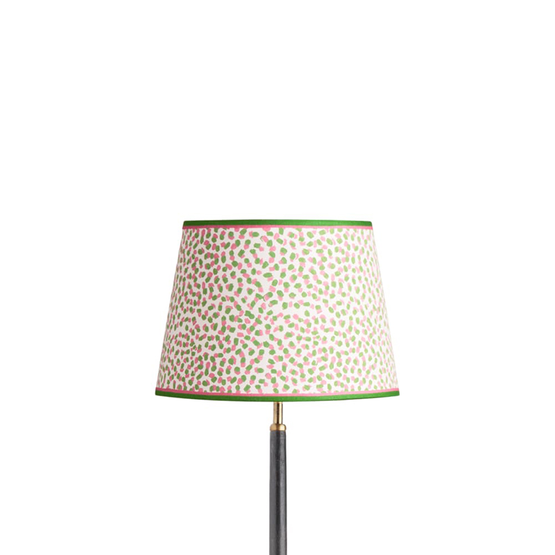 Empire Straight Shade Polka Dot Paper By GP & J Baker, 30cm, Pink/Green-2