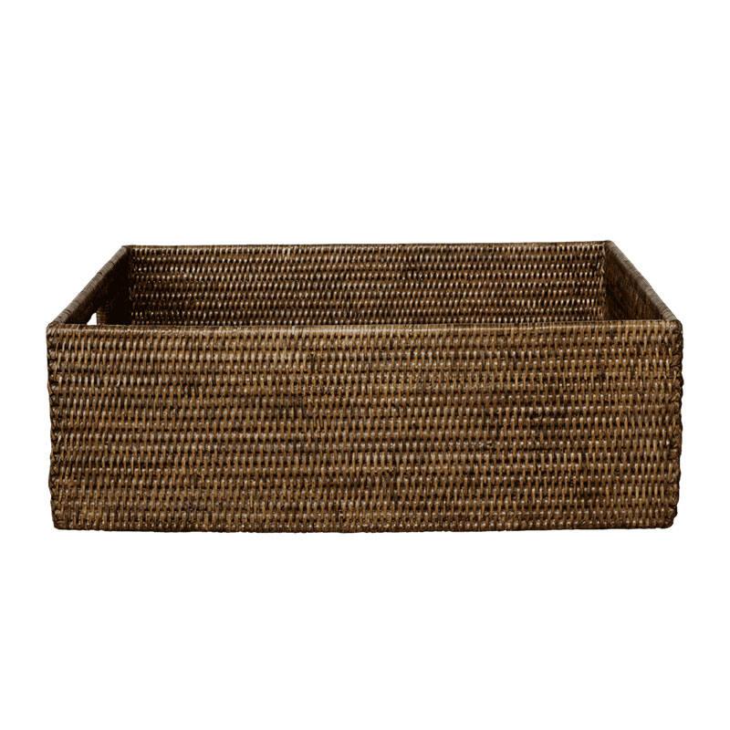 Rattan Shelf basket, 45 x 33 x 15cm, Brown-2