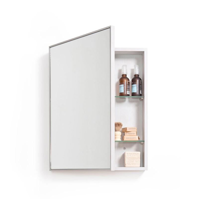 Slimline Cabinet, H55 x W45 x D12cm, Oyster White-2