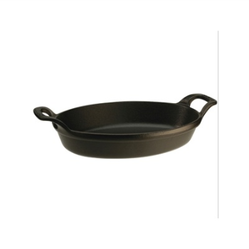 Baking Dish, Oval, Black, 28cm-0