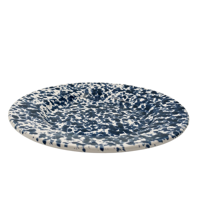 Splatter Side Plate, D19cm, Blue-3