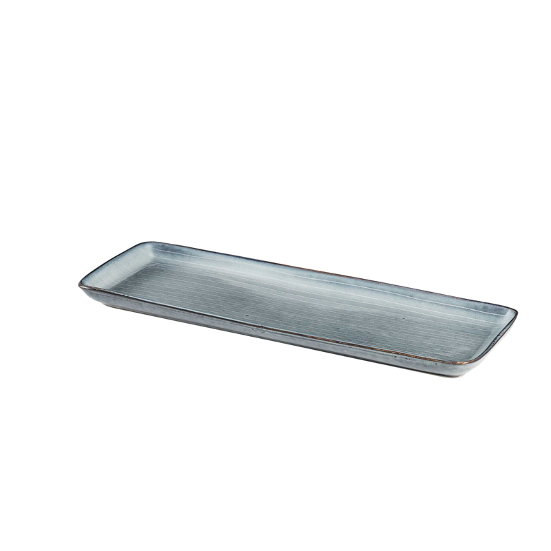 Nordic Sea Rectangular Platter, 12.5 x 35cm, Blue-0