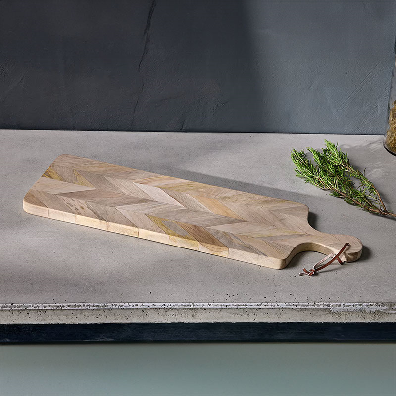 Nalbari Chopping Board, D60cm, Mango Wood-0