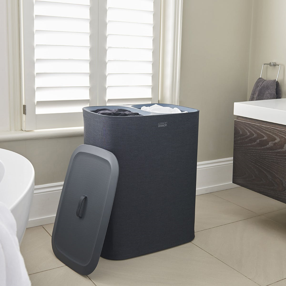 Tota Easy-Empty Laundry Basket 90 Litre Black-0