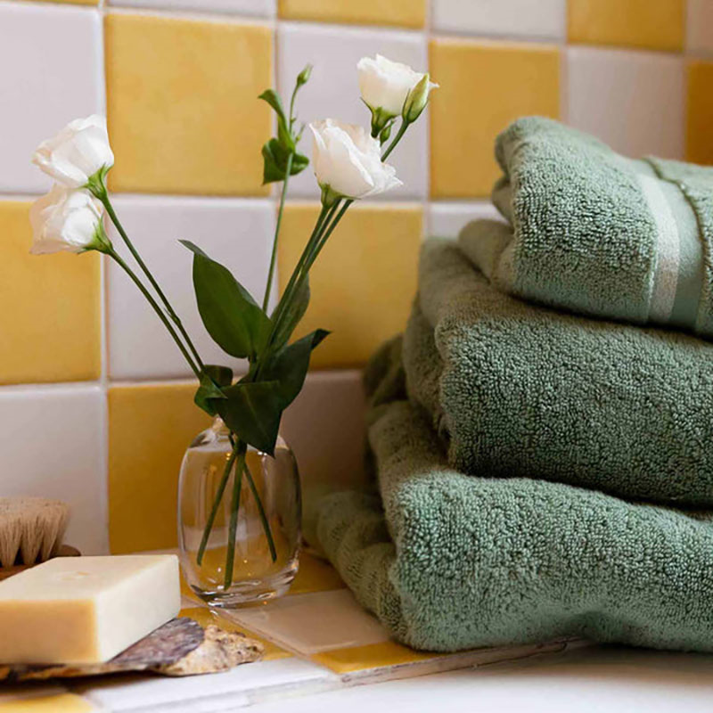 Hand Towel, Meadow Green-3